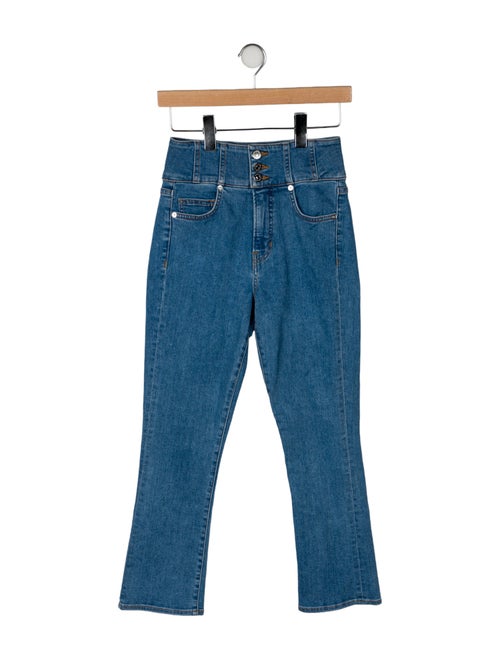 Veronica Beard High-Rise Straight Leg Jeans