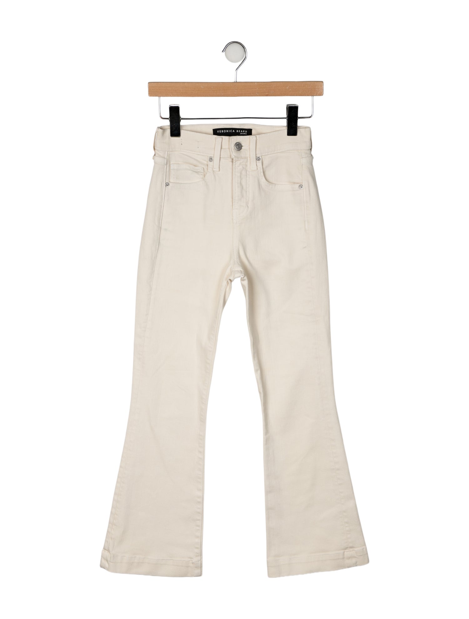 Veronica Beard Mid-Rise Wide Leg Jeans
