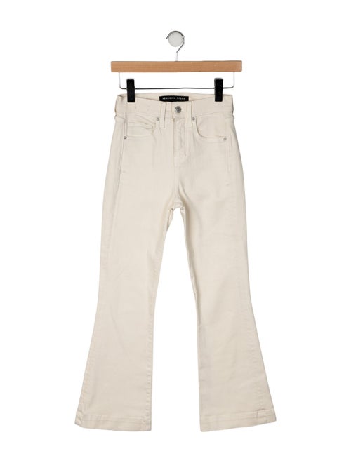 Veronica Beard Mid-Rise Wide Leg Jeans