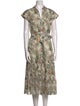 Veronica Beard Printed Midi Length Dress