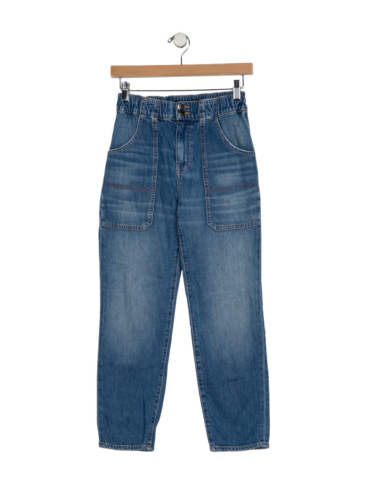 Veronica Beard Mid-Rise Straight Leg Jeans