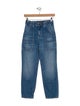 Veronica Beard Mid-Rise Straight Leg Jeans