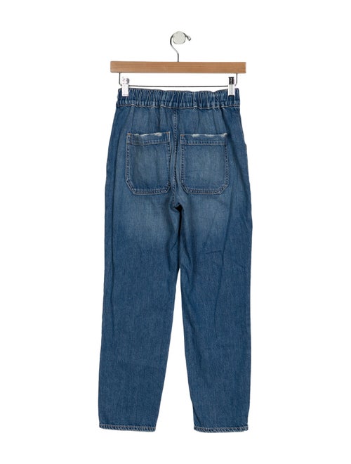 Veronica Beard Mid-Rise Straight Leg Jeans