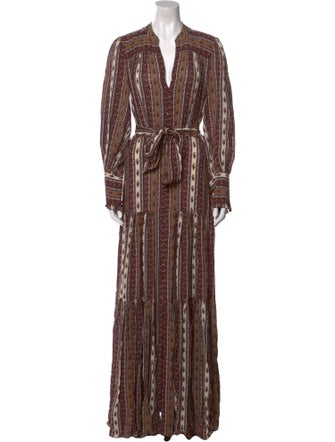 Veronica Beard Striped Long Dress