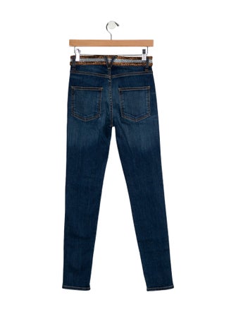 Veronica Beard High-Rise Straight Leg Jeans