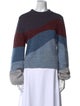 Veronica Beard Colorblock Pattern Crew Neck Sweater