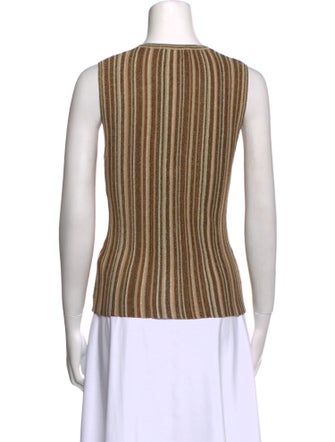 Veronica Beard Striped V-Neck Top