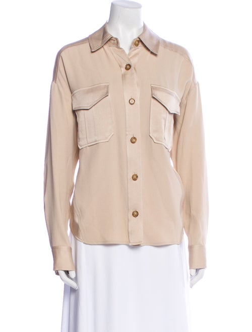 Veronica Beard Long Sleeve Button-Up Top