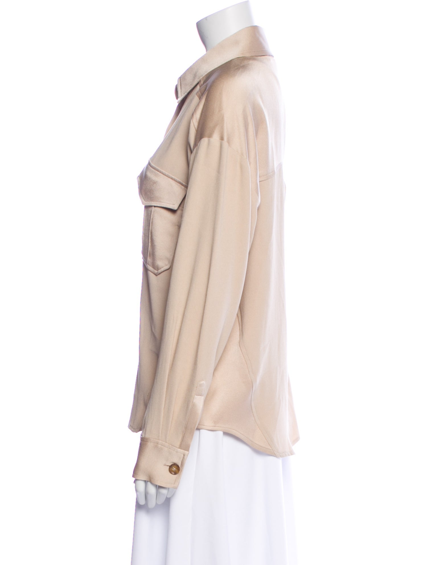 Veronica Beard Long Sleeve Button-Up Top