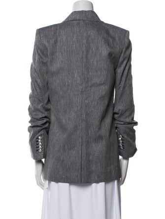 Veronica Beard Linen Striped Blazer