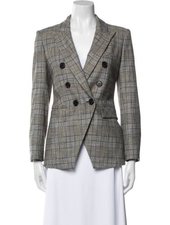 Veronica Beard Plaid Print Blazer