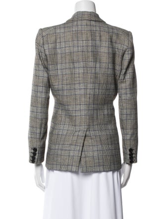 Veronica Beard Plaid Print Blazer