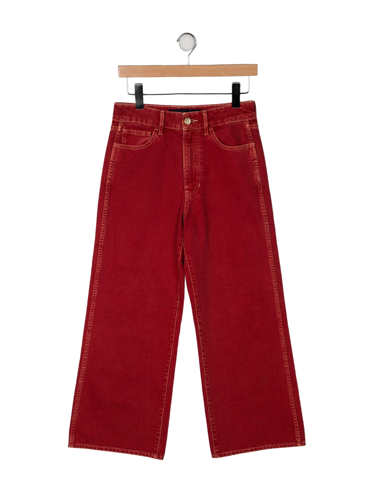 Veronica Beard High-Rise Wide Leg Jeans