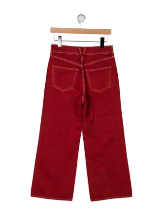 Veronica Beard High-Rise Wide Leg Jeans