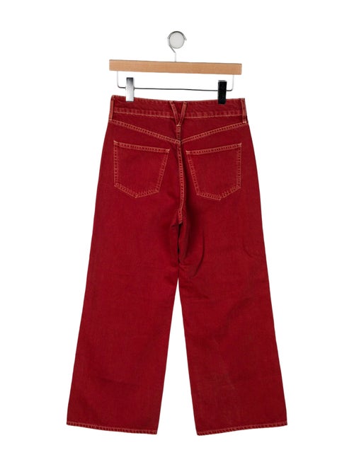 Veronica Beard High-Rise Wide Leg Jeans