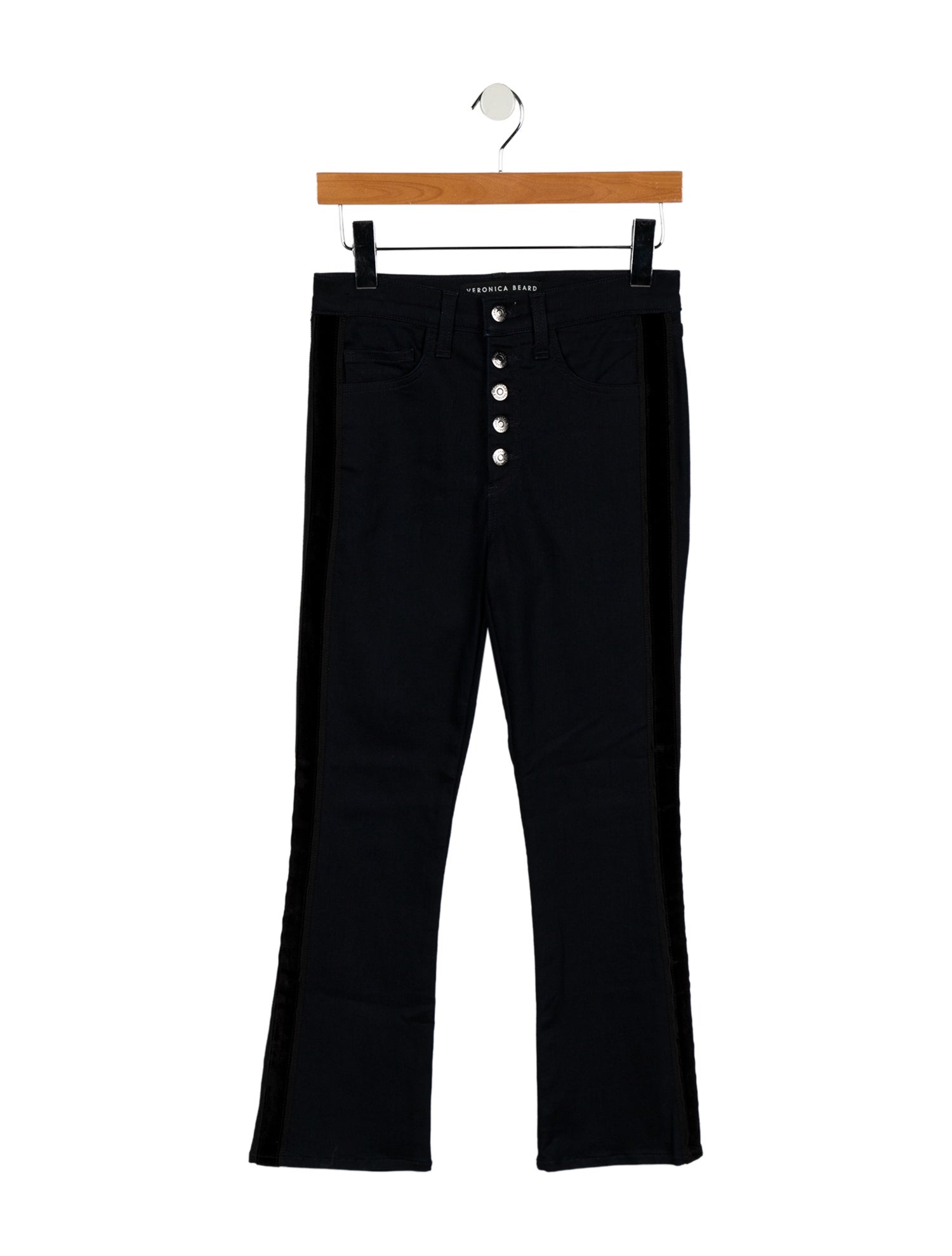 Veronica Beard Mid-Rise Straight Leg Jeans
