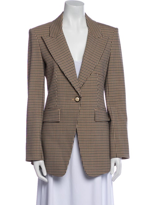Veronica Beard Plaid Print Blazer
