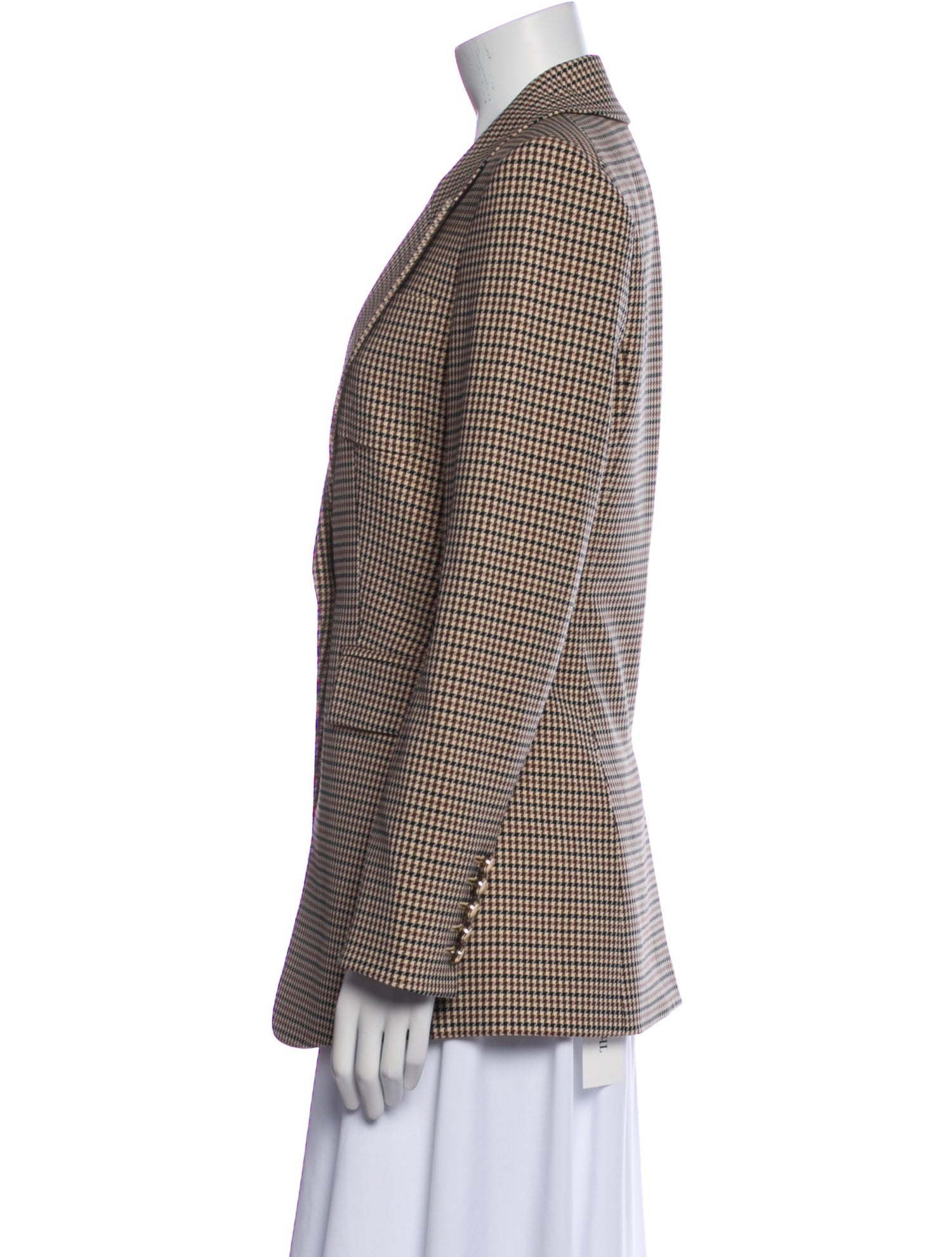 Veronica Beard Plaid Print Blazer