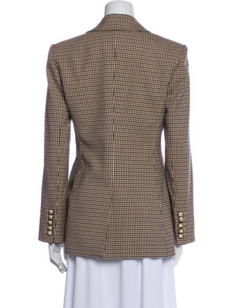 Veronica Beard Plaid Print Blazer