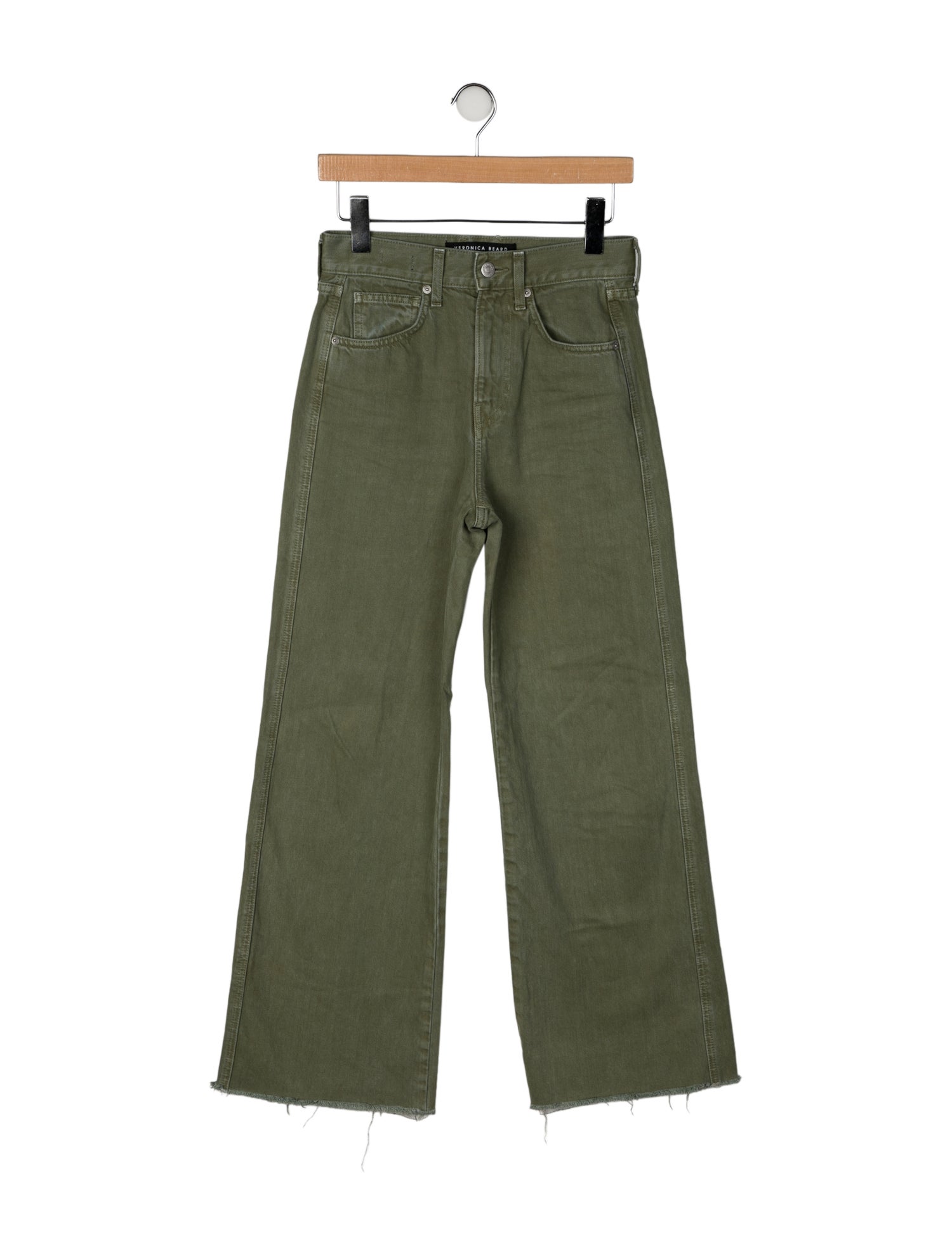 Veronica Beard High-Rise Wide Leg Jeans