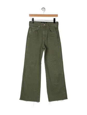 Veronica Beard High-Rise Wide Leg Jeans