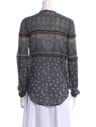 Veronica Beard Silk Printed Blouse