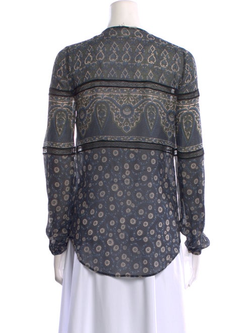 Veronica Beard Silk Printed Blouse
