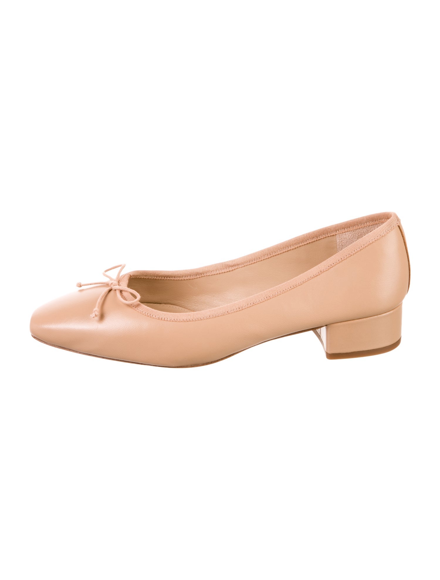 Veronica Beard Leather Bow Accents Pumps