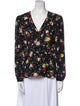 Veronica Beard Silk Floral Print Blouse