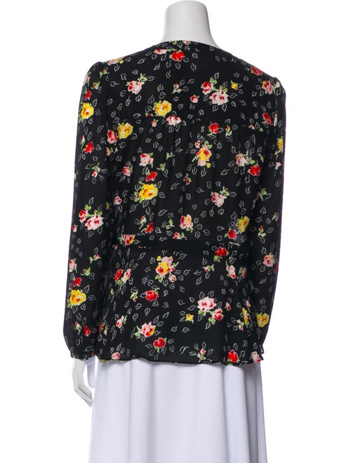 Veronica Beard Silk Floral Print Blouse