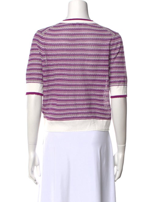 Veronica Beard Striped V-Neck Sweater