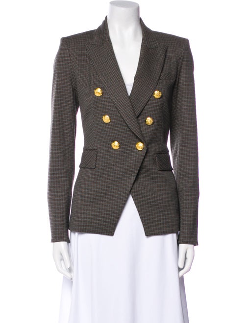 Veronica Beard Plaid Print Blazer