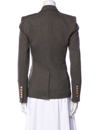 Veronica Beard Plaid Print Blazer