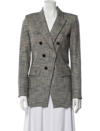 Veronica Beard Plaid Print Blazer