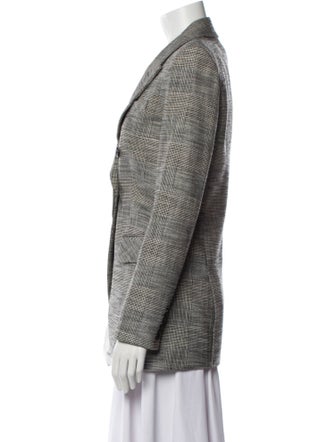 Veronica Beard Plaid Print Blazer