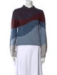 Veronica Beard Striped Mock Neck Sweater