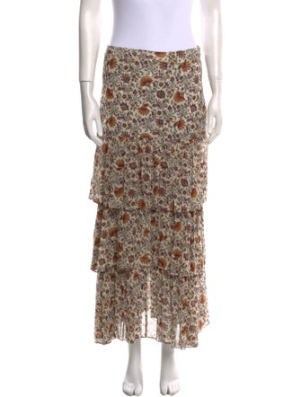 Veronica Beard Silk Midi Length Skirt