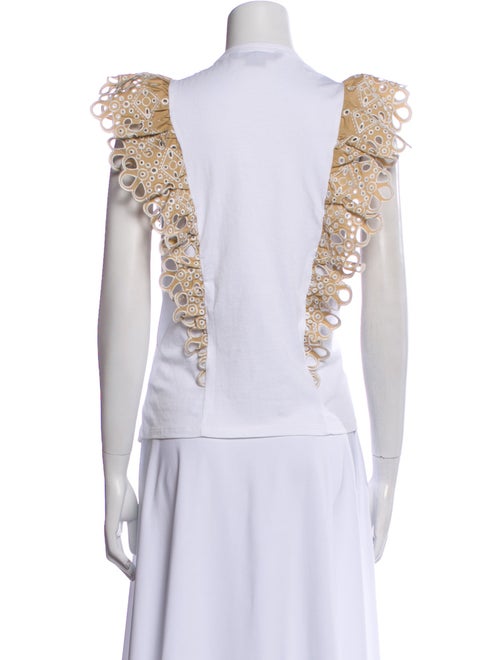 Veronica Beard Crew Neck Short Sleeve Top