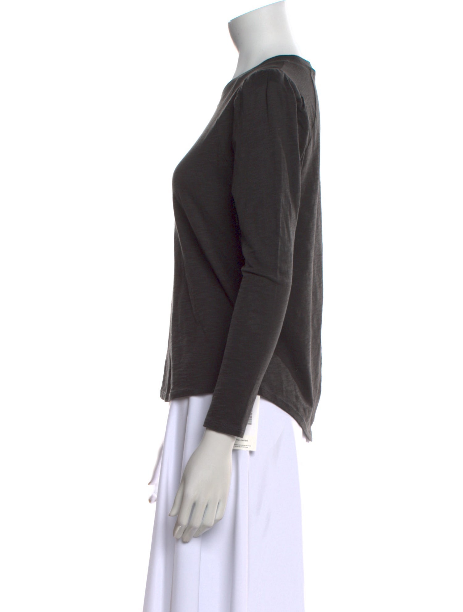 Veronica Beard Crew Neck Three-Quarter Sleeve T-Shirt