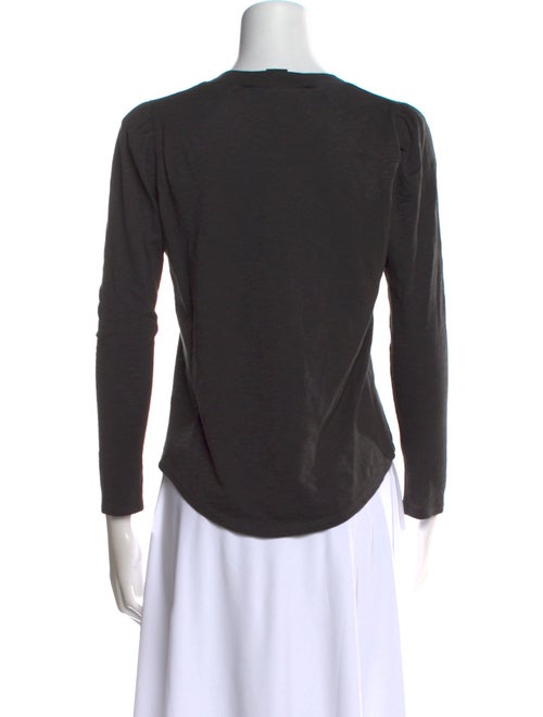 Veronica Beard Crew Neck Three-Quarter Sleeve T-Shirt