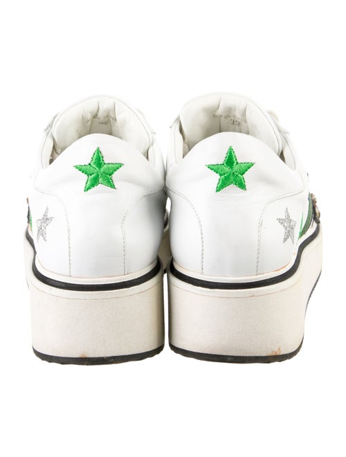 Veronica Beard Leather Printed Sneakers