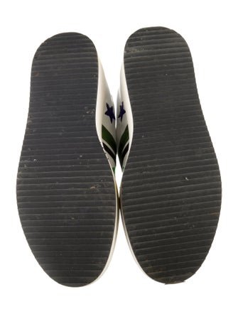 Veronica Beard Leather Printed Sneakers