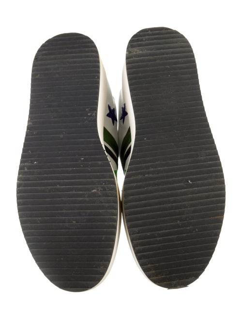 Veronica Beard Leather Printed Sneakers