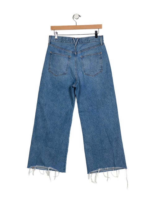 Veronica Beard Taylor Wide Leg Crop Wide Leg Jeans