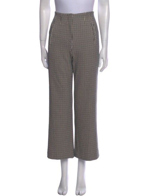 Veronica Beard Houndstooth Print Wide Leg Pants