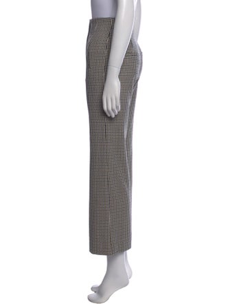 Veronica Beard Houndstooth Print Wide Leg Pants