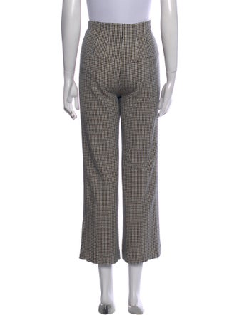 Veronica Beard Houndstooth Print Wide Leg Pants