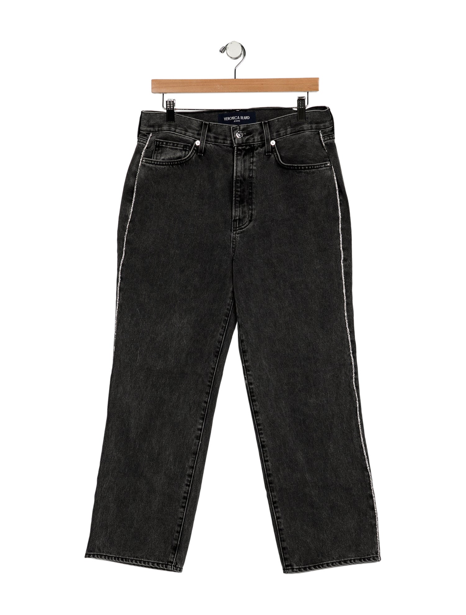 Veronica Beard High-Rise Wide Leg Jeans