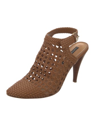 Veronica Beard Leather Slingback Pumps