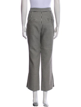 Veronica Beard Houndstooth Print Wide Leg Pants